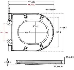 Крышка-сиденье для унитаза с микролифтом Allen Brau Fantasy Smartfix бордо 4.11005.BD Крышка-сиденье для унитаза с микролифтом Allen Brau Fantasy Smartfix бордо 4.11005.BD, 2