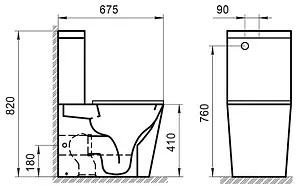 Бачок для унитаза BelBagno Ardente-R белый BB02093T, 2