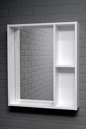 Шкаф-зеркало Айсберг Агата 60 белый DA6702HZ