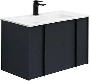 Тумба-умывальник подвесная Allen Brau Reality 80 антрацит 1.32005.AM+, 1