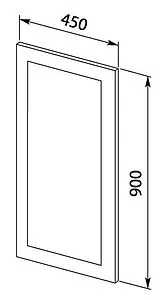 Зеркало с подсветкой Aquanet Нота 40 алюминий 00159094 Зеркало с подсветкой Aquanet Нота 40 алюминий 00159094, 2