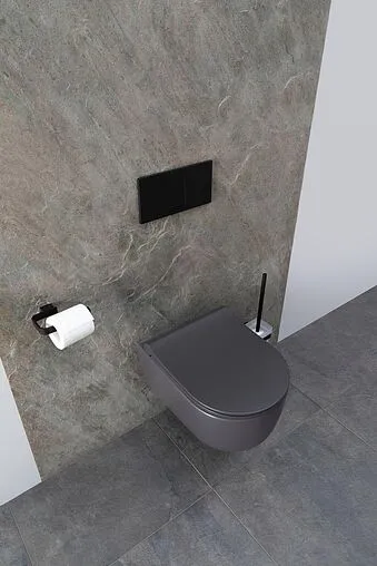 Унитаз подвесной безободковый Allen Brau Priority антрацит 4.31002.AN