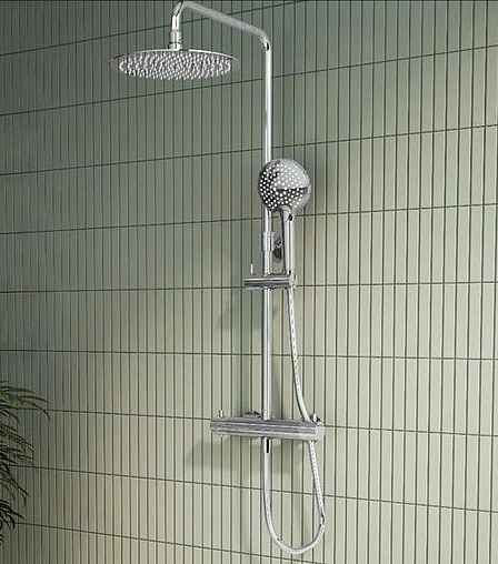 Душевая система с термостатом для душа VitrA Aquaheat хром A47201EXP