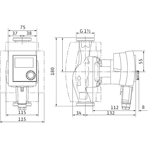 Насос циркуляционный Wilo Stratos PICO 25/1-6-N 4216618