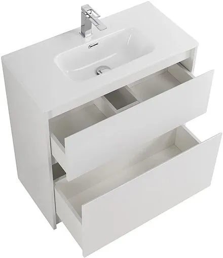Тумба-умывальник напольная BelBagno KRAFT 70 Bianco Opaco KRAFT39-700/390-2C-PIA-BO+BB700/390ETL