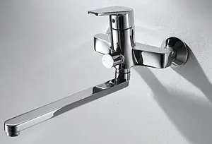 Смеситель для ванны с длинным изливом Bravat Line хром F65299C-LB-RUS, 3