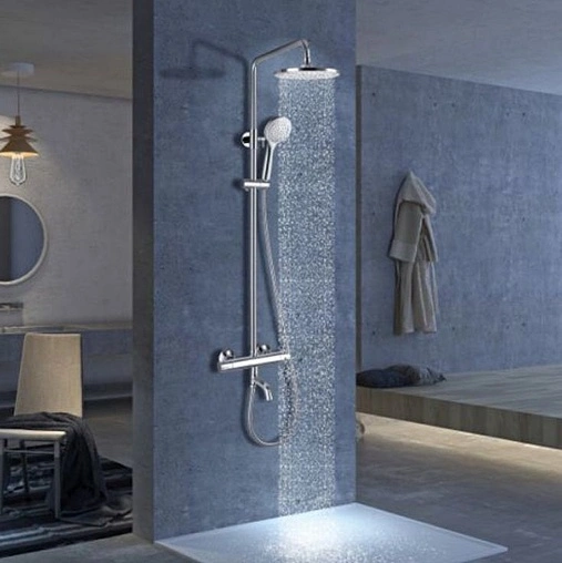 Душевая система с термостатом для ванны SMARTsant Квадро хром SM1210AA