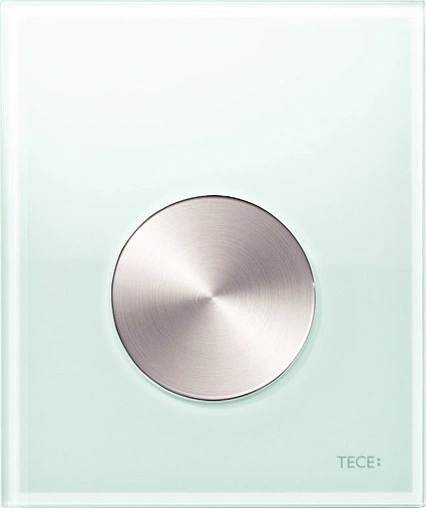 Клавиша смыва для писсуара TECEloop Urinal 9242662 кнопка/нержавеющая сталь, панель/стекло мятный зеленый