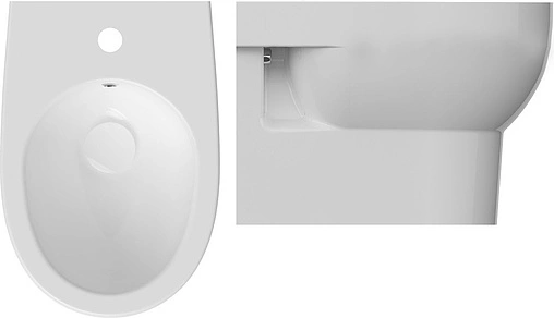 Биде подвесное ISVEA Absolute белый 10AB41001SV Биде подвесное ISVEA Absolute белый 10AB41001SV