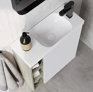 Тумба-умывальник подвесная Aqwella Alba 60 R белый матовый/камень натуральный ALB0106RLS+ALB0706WM+CMPSL.06.04.D Тумба-умывальник подвесная Aqwella Alba 60 R белый матовый/камень натуральный ALB0106RLS+ALB0706WM+CMPSL.06.04.D, 3