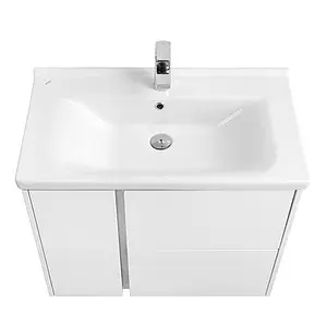 Тумба-умывальник подвесная Aquaton Стоун 80 белый 1A2282K1SX010, 3