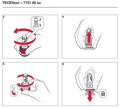 Группа коллекторная с расходомерами 7 отводов 1"нг x ¾"ек TECEfloor SLQ 77310007
