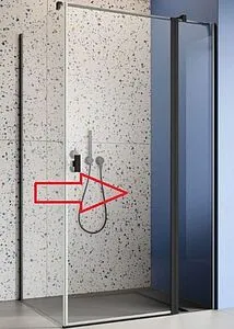 Душевая дверь 900мм прозрачное стекло Radaway NES Black KDJ II 90 R 10032090-54-01R Душевая дверь 900мм прозрачное стекло Radaway NES Black KDJ II 90 R 10032090-54-01R, 1