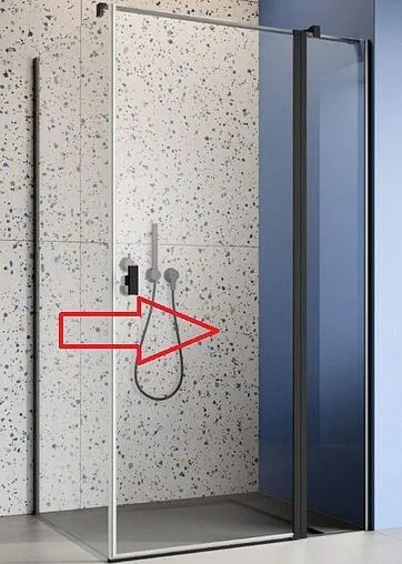 Душевая дверь 900мм прозрачное стекло Radaway NES Black KDJ II 90 R 10032090-54-01R