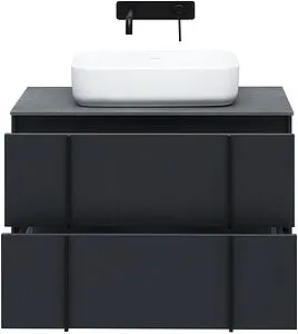 Тумба-умывальник подвесной Allen Brau Reality 80 антрацит 1.32005.AM+, 3