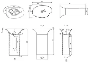 Раковина Aquanet Desire V46-N 66 белый матовый 00198934 Раковина Aquanet Desire V46-N 66 белый матовый 00198934, 2
