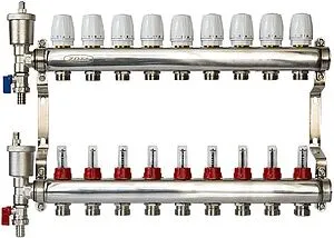 Группа коллекторная с расходомерами 9 отводов 1&quot;в/в x ¾&quot;ек Zota GR4932008009, 1