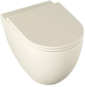 Унитаз подвесной безободковый ISVEA Infinity Vortex слоновая кость 10NF02003-2K Унитаз подвесной безободковый ISVEA Infinity Vortex слоновая кость 10NF02003-2K, 1