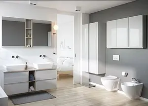 Шкаф-пенал подвесной Cersanit Moduo 40 белый SB-SL-MOD/Wh Шкаф-пенал подвесной Cersanit Moduo 40 белый SB-SL-MOD/Wh, 3