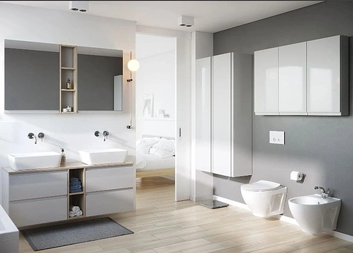 Шкаф-пенал подвесной Cersanit Moduo 40 белый SB-SL-MOD/Wh Шкаф-пенал подвесной Cersanit Moduo 40 белый SB-SL-MOD/Wh