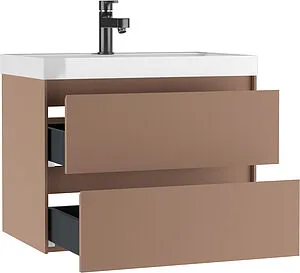 Тумба-умывальник подвесной Домино Verona 70 мокко DV2501T+4670142930037, 3