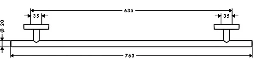 Полотенцедержатель Hansgrohe PuraVida хром 41506000