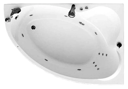 Ванна акриловая Aquanet Mayorca 150x100 R 00204009