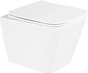 Комплект 5 в 1 BelBagno Due BB3103CHR/SC/BB002-80/BB014-SR-BIANCO с кнопкой белый глянцевый, 5