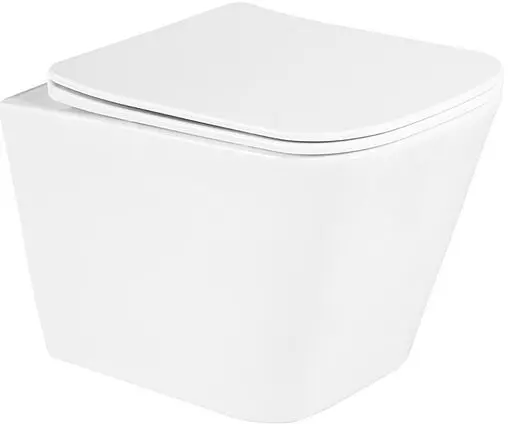 Комплект 5 в 1 BelBagno Due BB3103CHR/SC/BB002-80/BB014-SR-BIANCO с кнопкой белый глянцевый