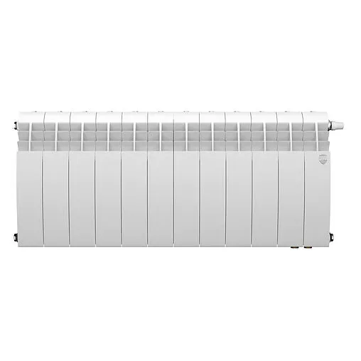 Радиатор биметаллический 12 секций нижнее правое подключение Royal Thermo Biliner 350 VR80 Bianco Traffico RTBBTVR8035012 Радиатор биметаллический 12 секций нижнее правое подключение Royal Thermo Biliner 350 VR80 Bianco Traffico RTBBTVR8035012