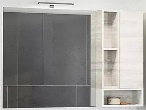 Шкаф-зеркало Comforty Прага 120 дуб белый 00004136262CF Шкаф-зеркало Comforty Прага 120 дуб белый 00004136262CF, 1