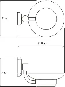 Мыльница Wasserkraft Oder хром 3029 Мыльница Wasserkraft Oder хром 3029, 3