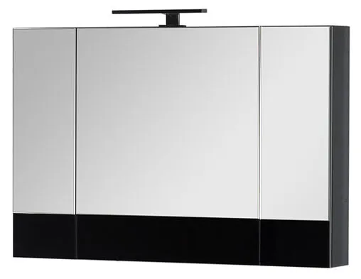 Шкаф-зеркало Aquanet Верона 100 чёрный 00175386