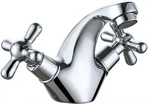 Смеситель для раковины Gross Aqua Retro хром 6090083C Смеситель для раковины Gross Aqua Retro хром 6090083C, 1