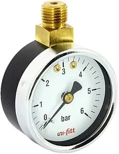 Манометр радиальный Uni-fitt 50мм 6 бар ¼&quot; 302D2020, 1