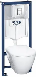 Комплект 5 в 1 Grohe Solido Perfect 39186000 с кнопкой Skate Cosmopolitan хром глянцевый Комплект 5 в 1 Grohe Solido Perfect 39186000 с кнопкой Skate Cosmopolitan хром глянцевый, 1