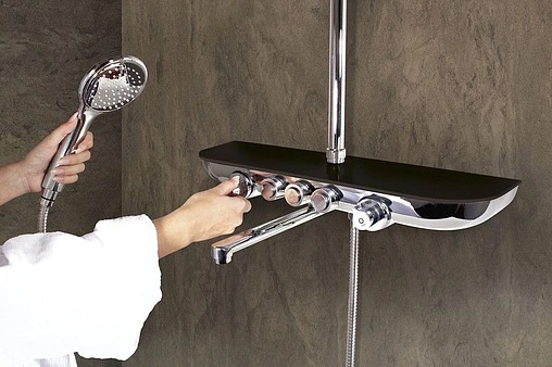 Душевая система со смесителем для ванны Rav Slezak Murray хром MU253.5/5SC Душевая система со смесителем для ванны Rav Slezak Murray хром MU253.5/5SC