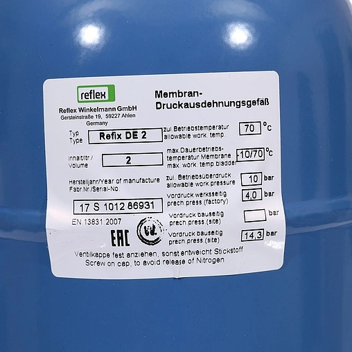 Гидроаккумулятор Reflex DE 2л 10 бар 7200300