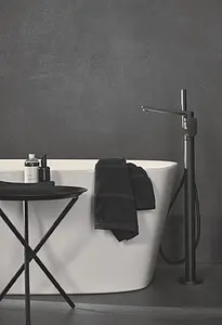 Смеситель для ванны напольный Ideal Standard Tonic II чёрный матовый/хром A6347XG Смеситель для ванны напольный Ideal Standard Tonic II чёрный матовый/хром A6347XG, 3