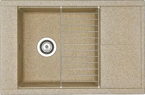 Мойка кухонная Aquaton Делия 78.7 песочный 1A715132DE220 Мойка кухонная Aquaton Делия 78.7 песочный 1A715132DE220