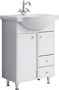 Тумба-умывальник напольная Aqwella Barcelona 60 белый BA0106K+4640021062296 Тумба-умывальник напольная Aqwella Barcelona 60 белый BA0106K+4640021062296, 1