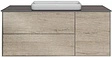 Тумба-умывальник подвесная Kerama Marazzi Plaza Modern 120 дуб орегон PL.M.120.3\OAK.O+PL.wbi.55.1+