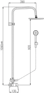 Душевая система со смесителем для душа Rav Slezak Сolorado чёрный матовый/хром CO182.5/3CMATC Душевая система со смесителем для душа Rav Slezak Сolorado чёрный матовый/хром CO182.5/3CMATC, 2