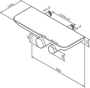 Термостат для душа Am.Pm Sensation хром F3040000 Термостат для душа Am.Pm Sensation хром F3040000, 2