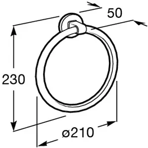 Полотенцедержатель Roca Hotels хром 816724001, 2