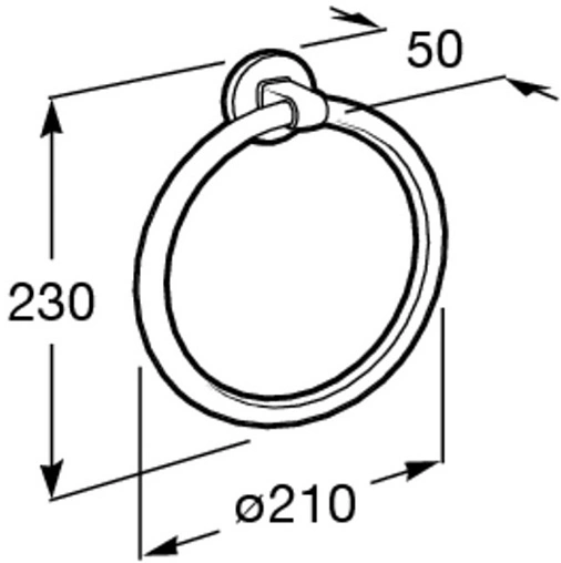 Полотенцедержатель Roca Hotels хром 816724001