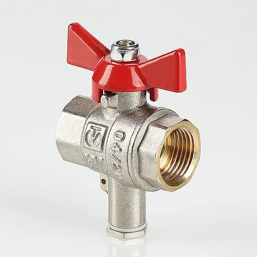 Кран шаровый для подключения датчика температуры ½&quot;в x ½&quot;в Valtec VT.247.N.04