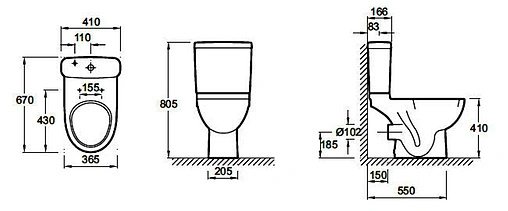 Чаша унитаза Jacob Delafon Odeon Up белый 4956CK-00