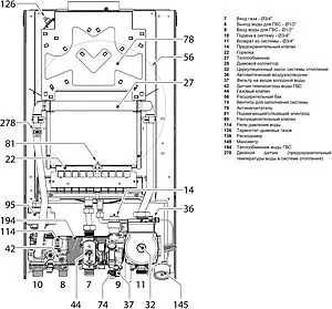 Настенный газовый котел двухконтурный 24кВт Ferroli Diva D C24 0DAC4AYA Настенный газовый котел двухконтурный 24кВт Ferroli Diva D C24 0DAC4AYA, 3