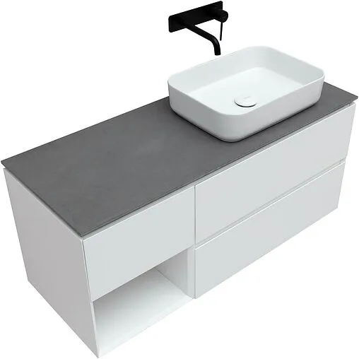 Тумба-умывальник подвесная Allen Brau Infinity 120 R белый 1.21007.WM+